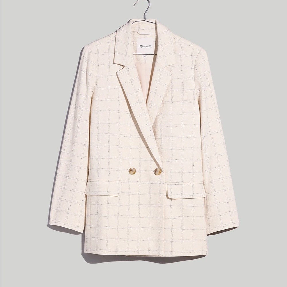 The Plus Caldwell Double-Breasted Blazer in Ghent Plaid - Size 2x - Brand new!